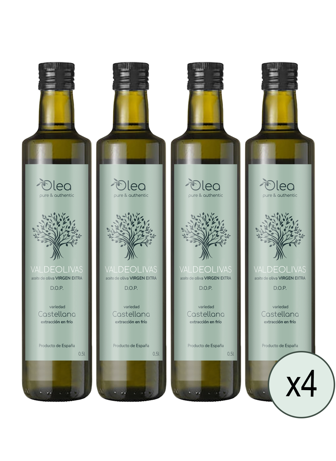 Valdeolivas extra vierge Spaanse olijfolie 4x 500ml